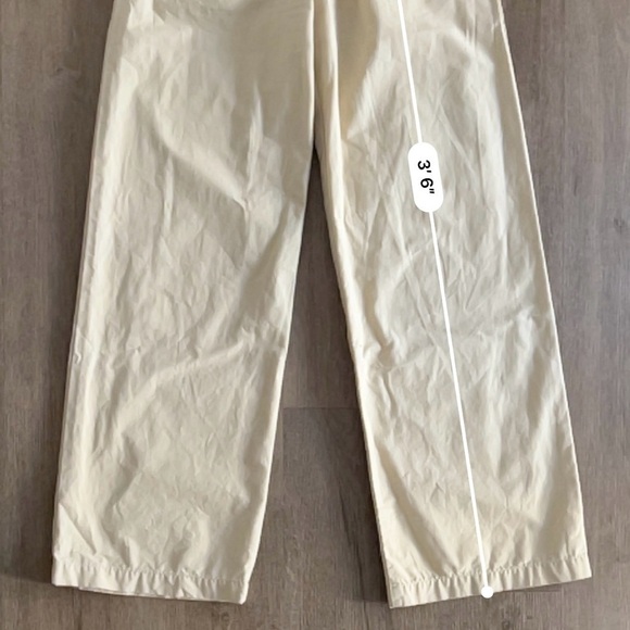 Levi’s Premium 100% Cotton High Loose Pleated Pants - Cream Beige - Size 25 - Picture 13 of 13